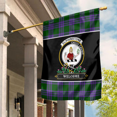 Elphinstone Tartan Crest Garden Flag - Welcome Style