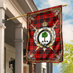 Hogg Tartan Crest Garden Flag - Celtic Thistle Style