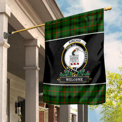 Kincaid Tartan Crest Garden Flag - Welcome Style