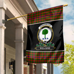 Kinninmont Tartan Crest Garden Flag - Welcome Style