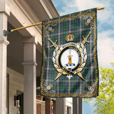 MacDowall Tartan Crest Garden Flag - Celtic Thistle Style