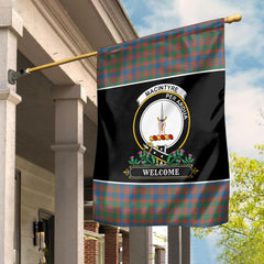 MacIntyre Ancient Tartan Crest Garden Flag - Welcome Style