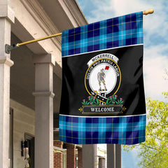 McKerrell Tartan Crest Garden Flag - Welcome Style