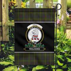 Hall Tartan Crest Garden Flag - Welcome Style