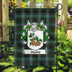 Hyslop Tartan Crest Garden Flag