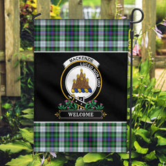 MacKenzie Dress Modern Tartan Crest Garden Flag - Welcome Style