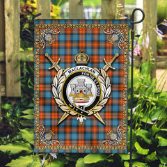 MacLachlan Ancient Tartan Crest Garden Flag - Celtic Thistle Style