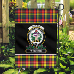 McIndoe Tartan Crest Garden Flag - Welcome Style