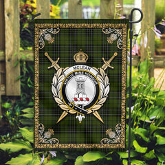 McLean Hunting Tartan Crest Garden Flag - Celtic Thistle Style