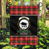 Nesbitt Modern Tartan Crest Garden Flag - Welcome Style