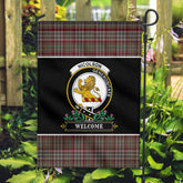 Nicolson Hunting Weathered Tartan Crest Garden Flag - Welcome Style