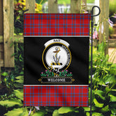 Rait Tartan Crest Garden Flag - Welcome Style