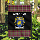 Gardner Tartan Crest Black Garden Flag