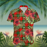 Gartshore Tartan Hawaiian Shirt Hibiscus, Coconut, Parrot, Pineapple - Tropical Garden Shirt