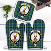 Gordon Ancient Tartan Crest Oven Mitt And Pot Holder (2 Oven Mitts + 1 Pot Holder)