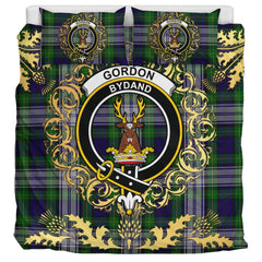 Gordon Dress 06 Tartan Crest Bedding Set - Golden Thistle Style
