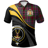 Gordon Red 02 Tartan Polo Shirt - Royal Coat Of Arms Style