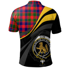 Gow of McGouan Tartan Polo Shirt - Royal Coat Of Arms Style