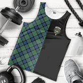 Graham of Menteith Ancient Tartan Crest Men's Tank Top - Cross Style