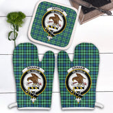 Graham Of Montrose Ancient Tartan Crest Oven Mitt And Pot Holder (2 Oven Mitts + 1 Pot Holder)