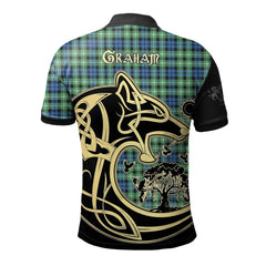 Graham of Montrose Ancient Tartan Polo Shirt Viking Wolf