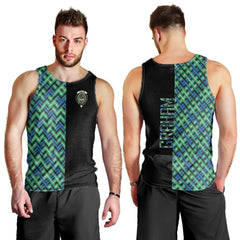 Graham of Montrose Ancient Tartan Crest Men's Tank Top - Cross Style