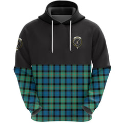 Gunn Ancient Clan Half Of Tartan Hoodie