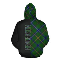 Henderson Modern Tartan Hoodie Half of Me - Cross Style