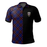 Home Modern Tartan Polo Shirt Half of Me - Cross Style