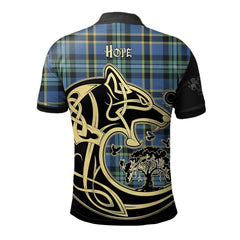 Hope Tartan Polo Shirt Viking Wolf