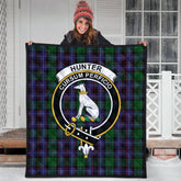 Hunter of Peebleshire Tartan Crest Quilt