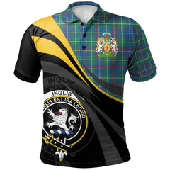 Inglis Ancient Tartan Polo Shirt - Royal Coat Of Arms Style