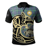 Inglis Ancient Tartan Polo Shirt Viking Wolf