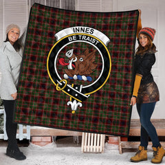 Innes of Cowie Tartan Crest Quilt