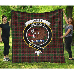 Innes of Cowie Tartan Crest Quilt