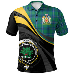 Irvine Ancient Tartan Polo Shirt - Royal Coat Of Arms Style