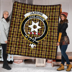 Jardine of Castlemilk Tartan Crest Quilt