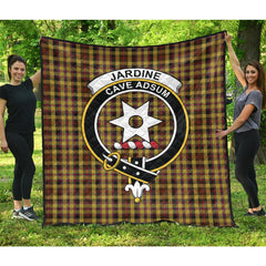 Jardine of Castlemilk Tartan Crest Quilt