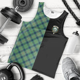 Kennedy Ancient Tartan Crest Men's Tank Top - Cross Style