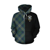 Kennedy Modern Tartan Hoodie Half of Me - Cross Style