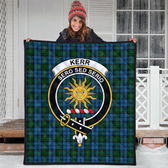 Kerr Hunting Tartan Crest Quilt