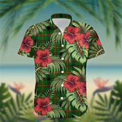 Kincaid Tartan Hawaiian Shirt Hibiscus, Coconut, Parrot, Pineapple - Tropical Garden Shirt