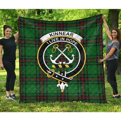 Kinnear Tartan Crest Quilt