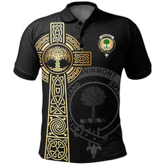 Kinninmont Clan Unisex Polo Shirt - Celtic Tree Of Life