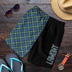 Lamont Ancient Tartan Crest Men's Short - Cross Style