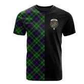 Leslie Hunting Tartan T-Shirt Half of Me - Cross Style