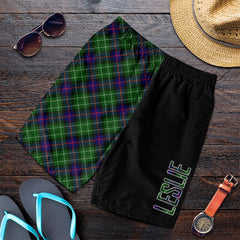 Leslie Hunting Tartan Crest Men's Short - Cross Style