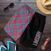 Lindsay Ancient Tartan Crest Men's Short - Cross Style