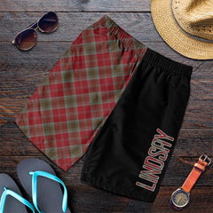 Lindsay Weathered Tartan Crest Men's Short - Cross Style