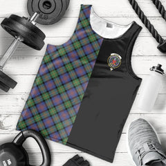 Logan Ancient Tartan Crest Men's Tank Top - Cross Style